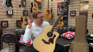 Video thumbnail for Taylor 210ce Dreadnought Cutaway Electro Acoustic Unboxing With James From Rimmers Music by Rimmers Music