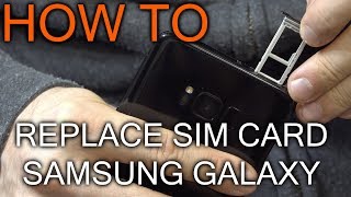 How to Replace Sim Card in Samsumg Galaxy S8