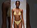 Runway Glam Bold Gold Bikini Look High Fashion Swimwear Show Ai Fashion Fashiontrends Catwalk