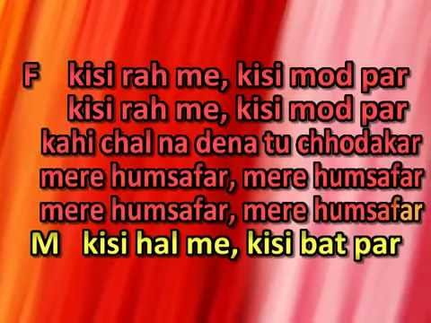 Kisi Raah Mein Kisi Mod Par Full Karaoke Track