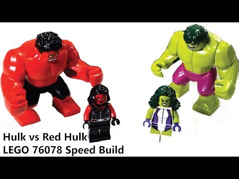 LEGO 76078 Hulk vs. Red Hulk Marvel Superheroes Speed Build