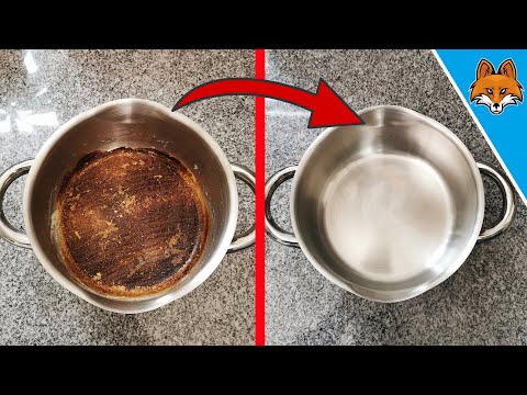Stark angebrannte Töpfe reinigen: Mit diesem TRICK ganz schnell 💥