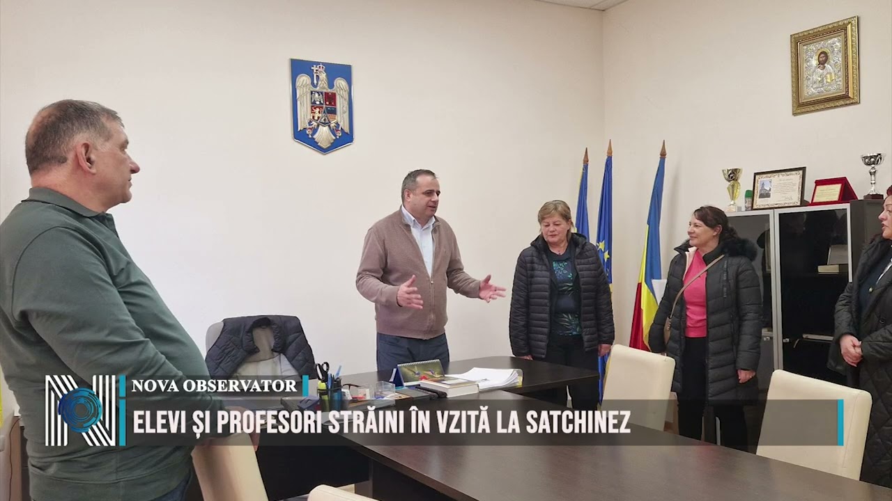 ELEVI ȘI PROFESORI STRĂINI ÎN VZITĂ LA SATCHINEZ