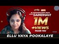 Saindhavi S Mesmerizing LIVE Singing Ellu Vaya Pookalaye From GV Prakash Studio AUS TAMIL TV