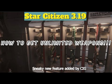 Star Citizen 3.19 How to have unlimited weapons! - New Feature!
