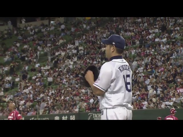 【8回表】ライオンズ・菊池が満塁のピンチを切り抜け球場中が大歓声に包まれる!! 2017/10/3 L-E