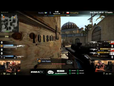 CSGO: Fnatic Flusha cheating at ESEA Lan VAC-Ban incoming