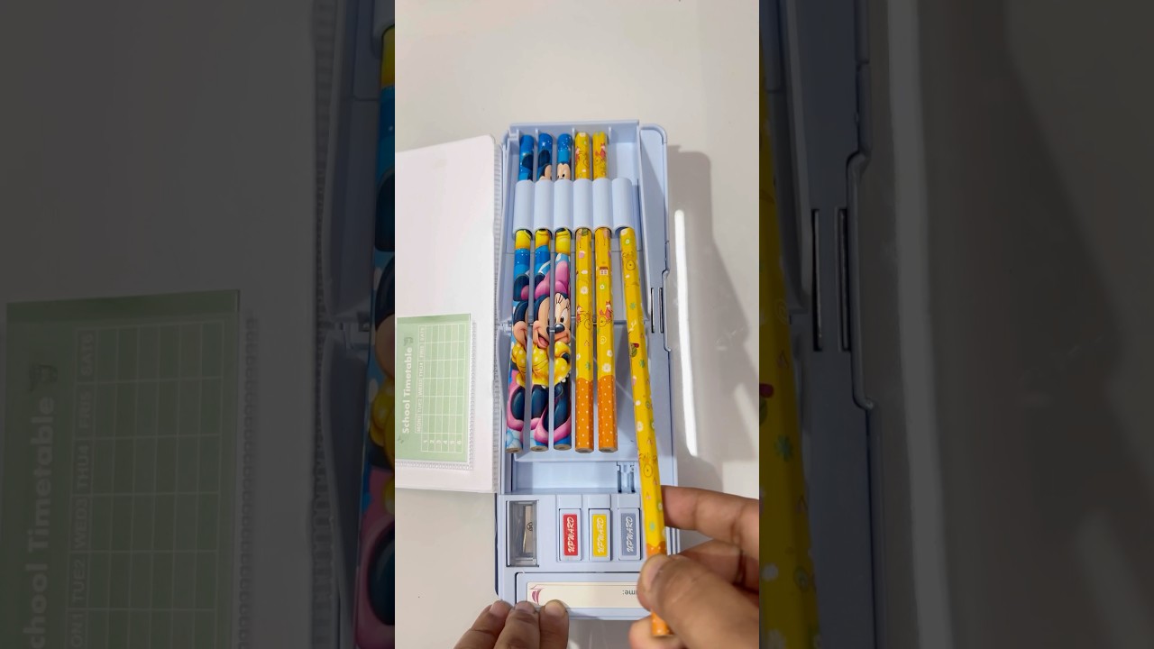 Filling Multi-Function Stationery Box wit ASMR | Ultimate Organization Satisfaction! #schoolsupplies