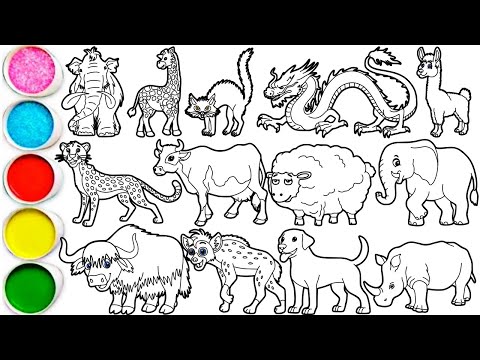 Draw Amazing Animals in 30 Minutes - Mammoth, Giraffe, Black Cat, Dragon, Alpaca, Cheetah & others