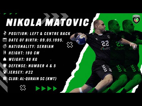 Nikola Matovic - Left & Middle Back - Al-Qurain SC - Highlights - Handball - CV - 2022/23