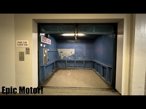 AMAZING MOTOR! Automated Otis Freight Hydraulic Elevator - Buffalo, NY