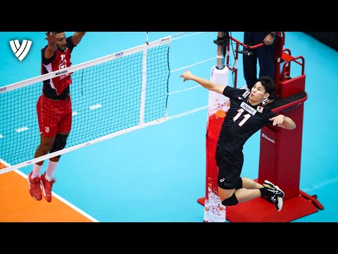 Волейбол Top Spikes by Yuji Nishida ! | Monster of Vertical Jump | Volleyball World Cup 2019