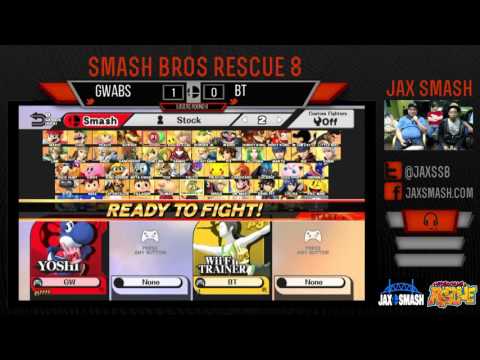 Jax Smash Weekly 3/31/16 - Gwabs(Yoshi) Vs. BT(Wii Fit Trainer) LQ