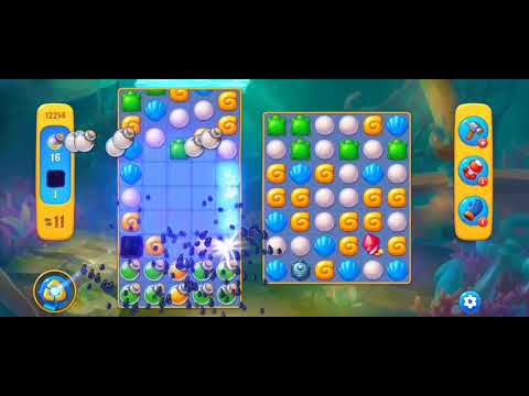 Fishdom Easy Level 12214 (with timed double bomb booster) @choraelmin