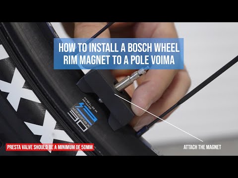 How to install a Bosch wheel rim magnet to a Pole Voima