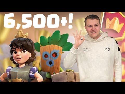 6,500+! Log Bait Cycle Deck LIVE Ladder Gameplay - Clash Royale
