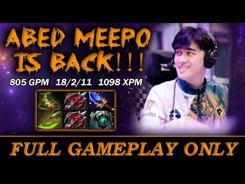 Abed Meepo is Back, at TI 11 BuLba will not Pick Stormspirit(one hero pool) Full Gameplay Meepo #218