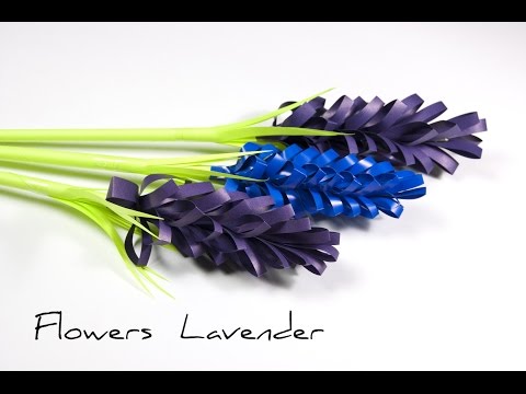 DIY Paper Flowers | How to make lavender paper flower Video