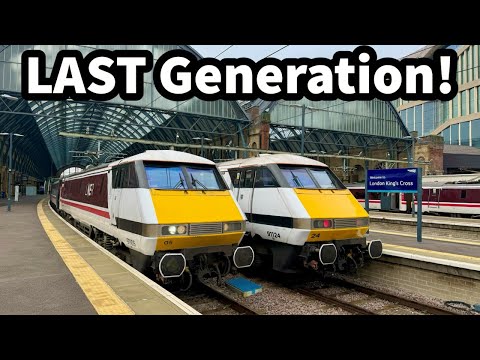 LAST Generation of ROARING Electrics - Class 91's INTERCITY 225 at KINGS CROSS..!