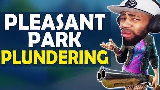PLEASANT PARK PLUNDERING | NEW BEST DROP LOCATION!? HIGH KILL FUNNY GAME - (Fortnite Battle Royale)
