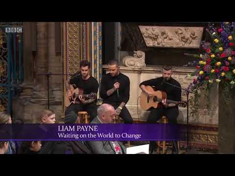 Liam Payne - Waiting on the World to Change (John Meyer's song) @ CommonwealthDay service