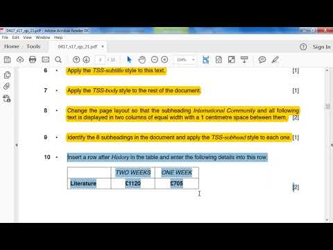 IGCSE ICT May/June 2017 Paper 21 Part 2