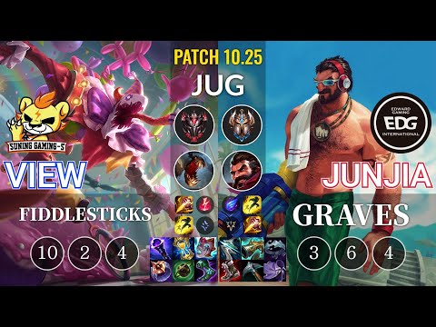 SG-S View Fiddlesticks vs EDG JunJia Graves Jungle - KR Patch 10.25