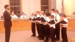 Chicago Boy Choir Performance 12-21-09 Park Ridge, Illinois On A Starlit Night / Silent Night