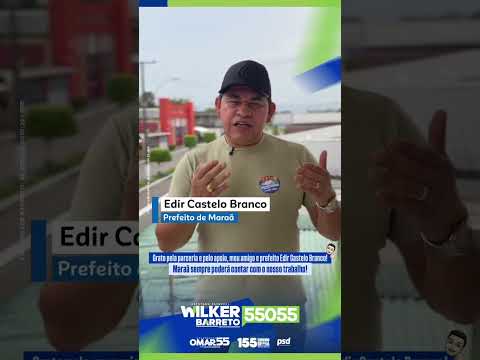 Obrigado pelo apoio, meu amigo e prefeito de Maraã, Edir Castelo Branco! 💚🤝🏼