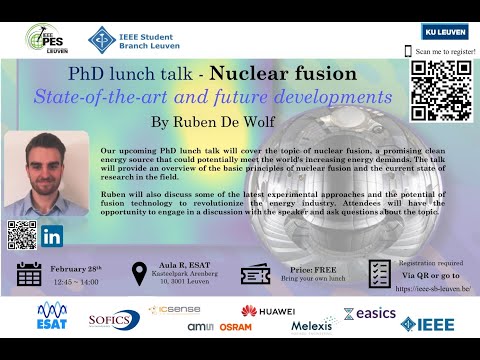 State of the art and future of nuclear fusion - Ruben De Wolf