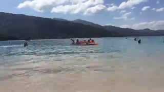 preview picture of video 'Labadee's Barefoot Beach Club Antics via Royal Caribbean XMAS Cruise'