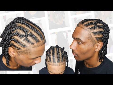 How to Do Fulani Braids on Men with Two Strand Twists | Beginner Friendly