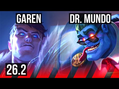 GAREN vs DR. MUNDO (TOP) | 57K damage | EUW Master | 26.2