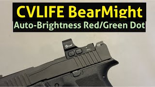 CVLIFE BearMight Auto-Brightness Red/Green Dot