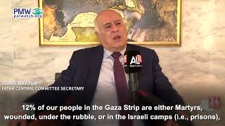 Jibril Rajoub saying Israeli prisons are like Nazi camps