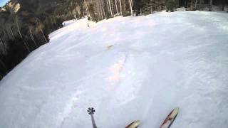 preview picture of video 'Skiing Rainbow's End at Red River, New Mexico, USA'