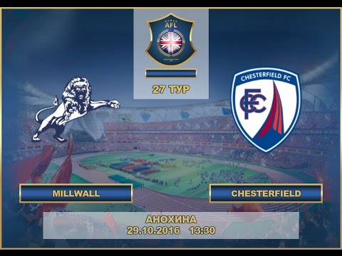 AFL. England. Championship. 27 Tour. Millwall - Chesterfield