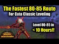 The Fastest 80-85 Leveling Route in Cata Classic