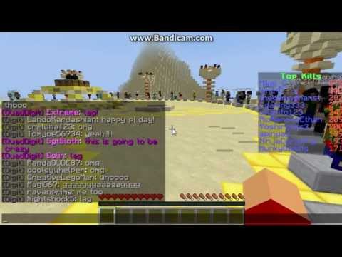 Minecraft hunger games 7: 100 player hunger games!+playing with Memyselfandpi+ killed by rolypoly