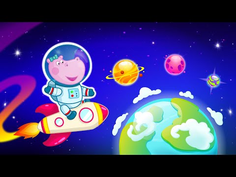 Space for kids. Adventure game Video