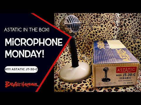 Amplified Blues Harp, Chicago style Demo - Astatic JT-30-C in the box, Microphone Monday 111