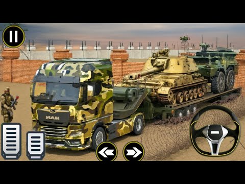 Army Vehicle Transport Truck Off-road - Army Truck Driving - Drive the US Army TRANSPORTER Truck 3D