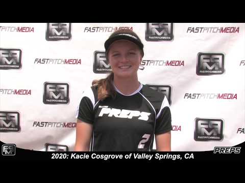 2020 Kacie Cosgrove Pitcher and First Base Softball Skills Video - Easton Preps
