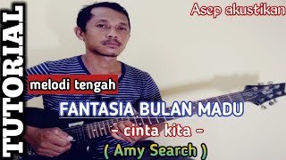 Download lagu TUTORIAL melodi FANTASIA BULAN MADU ( cinta kita ) -- AMY SEARCH || Termudah untuk pemula mp3