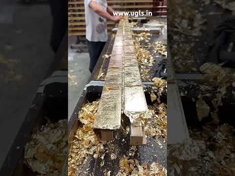 Gold leaf and gilding glue can transform ordinary objects into luxurious pieces with a golden sheen.