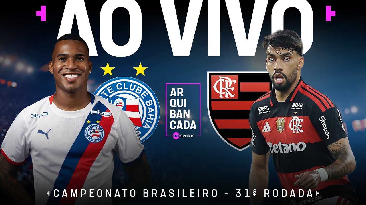 Momento da partida: AO VIVO: BAHIA X FLAMENGO (PRÉ-JOGO + NARRAÇÃO + PÓS-JOGO) | BRASILEIRÃO 2026