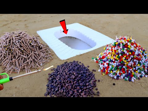 20000 पटाके vs Toilet seet | 3 Different Types Of patake Testing 2024 | Unique पटाका Idea