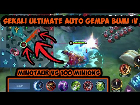 minotaur vs 100 minions