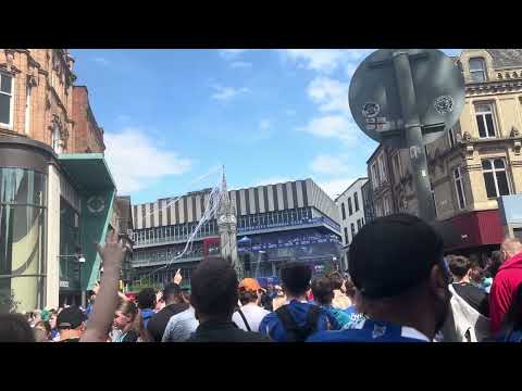 Leicester City | Team Leicester and fans ❤️⚽️ | @ City 🌆 centre 🫣👌|