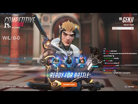 ONE PUNCH MAN OW 2 NEW GENJI SKIN - GENOS ! NECROS GENJI OVERWATCH 2 SEASON 3 GAMEPLAY